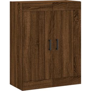 vidaXL Wandkast 69,5x34x90 cm bewerkt hout bruin eikenkleur