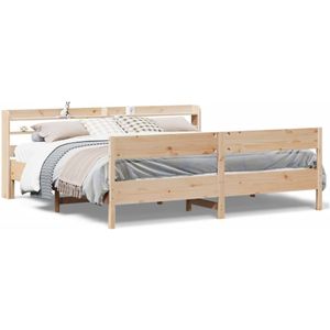 vidaXL Bedframe zonder matras massief grenenhout 180x200 cm