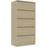 VidaXL-Ladekast-60x35x121-cm-bewerkt-hout-sonoma-eikenkleurig