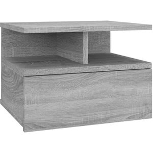 vidaXL-Nachtkastje-zwevend-40x31x27-cm-bewerkt-hout-grijs-sonoma-eiken