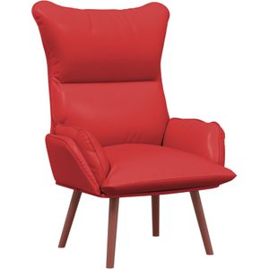 vidaXL Ligbed Rood Kunstleer
