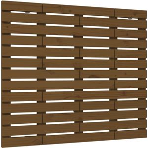 vidaXL Hoofdbord wandmontage 81x3x91,5 cm grenenhout honingbruin