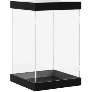 vidaXL - Vitrine - transparant - 14x14x22 - cm - acryl
