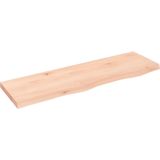 vidaXL-Wandschap-100x30x(2-4)-cm-onbehandeld-massief-eikenhout