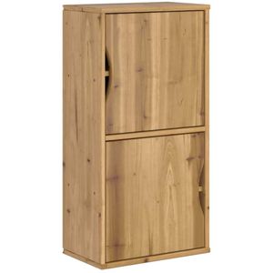 vidaXL - Bijzetkast - ODDA - 40x24x79 - cm - massief - grenenhout