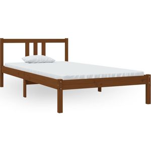 VidaXL Bedframe Massief Hout Honingbruin 100x200 cm