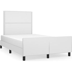 vidaXL-Bedframe-met-hoofdbord-kunstleer-wit-120x200-cm