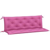 vidaXL Tuinbankkussens 2 st 150x50x7 cm stof roze