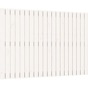 vidaXL Wandhoofdbord 127,5x3x90 cm massief grenenhout wit