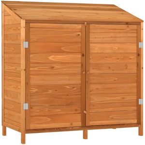 vidaXL - Tuinschuur - 102x52x112 - cm - massief - vurenhout - bruin