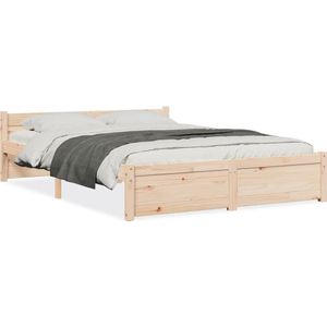 VidaXL Bedframe Massief Hout 140x200 cm