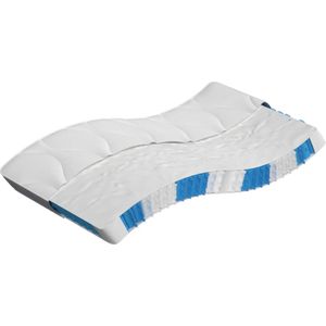 vidaXL Pocketveringmatras middelhard 100x220 cm