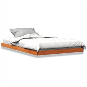 vidaXL - Bedframe - massief - grenenhout - wasbruinx200 - cm