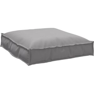 vidaXL Palletkussen voor Stoel Grijs 70x70x12 cm Oxford Stof