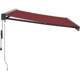 vidaXL Luifel automatisch uittrekbaar 300x250 cm bordeauxrood