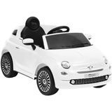 VidaXL Kinderauto Fiat 500 Elektrisch Wit