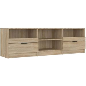 VidaXL TV-meubel 150x33,5x45 cm - Bewerkt Hout - Sonoma Eikenkleurig