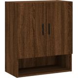 vidaXL Wandkast 60x31x70 cm bewerkt hout bruin eikenkleur