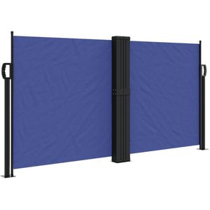 vidaXL Windscherm uittrekbaar 120x1000 cm blauw