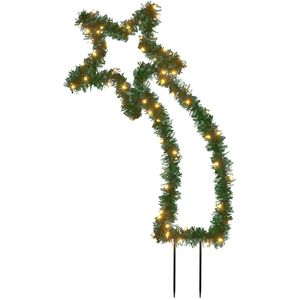 vidaXL Kerstverlichting meteoor met grondpinnen 80 LED's 62 cm