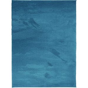 vidaXL Vloerkleed OVIEDO laagpolig 240x340 cm turquoise
