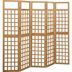 vidaXL-Kamerscherm/trellis-met-5-panelen-201,5x180-cm-vurenhout