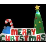 vidaXL Kerstboom Merry Christmas opblaasbaar LED 240x188 cm