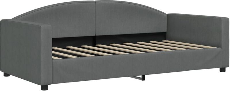 vidaXL Slaapbank 90x190 cm stof donkergrijs