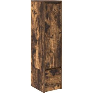 vidaXL Highboard 29,5x34x119,5 cm spaanplaat gerookt eikenkleurig