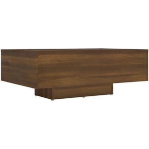 vidaXL Salontafel 85x55x31 cm bewerkt hout bruineikenkleurig