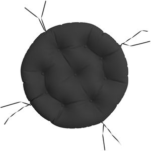 vidaXL Zitkussen rond Ø 60x11 cm oxford stof zwart