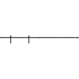 vidaXL - Ophangset - voor - schuifdeur - 213 - cm - koolstofstaal