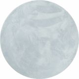 vidaXL-Vloerkleed-HUARTE-laagpolig-zacht-wasbaar-Ø-160-cm-blauw