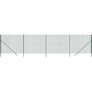 vidaXL Draadgaashek 1,8x10 m gegalvaniseerd staal groen