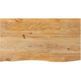 vidaXL Tafelblad met natuurlijke rand 120x60x2,5 cm massief mangohout