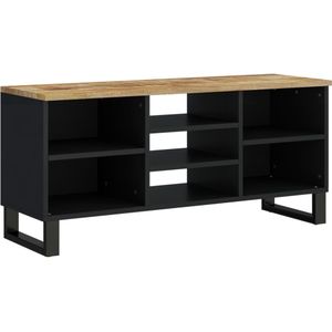 VidaXL TV-meubel 100x33x46 cm - Massief Mangohout en Bewerkt Hout