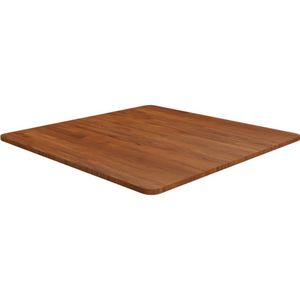 vidaXL Tafelblad vierkant 70x70x1,5cm behandeld eiken donkerbruin