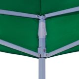 vidaXL - Partytentdak - 270 - g/m² - 3x3 - m - groen