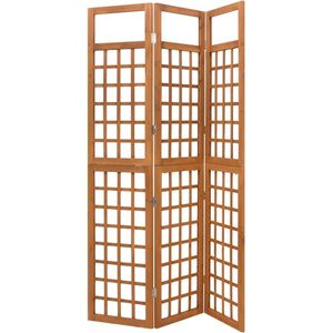 vidaXL-Kamerscherm/trellis-met-3-panelen-121x180,5-cm-vurenhout