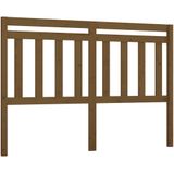 vidaXL Hoofdbord 126x4x100 cm massief grenenhout honingbruin