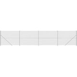 vidaXL Gaashek met flens 2,2x10 m zilverkleurig