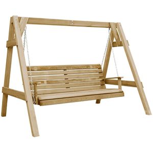 vidaXL Schommelbank 205x150x157 cm geïmpregneerd grenenhout