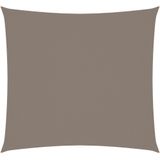 vidaXL Zonnescherm vierkant 2,5x2,5 m oxford stof taupe