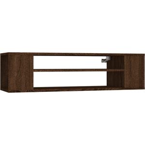 vidaXL Tv-hangmeubel 100x30x26,5 cm bewerkt hout bruin eikenkleur