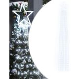 vidaXL Kerstboomverlichting 320 koudwitte LED's 375 cm