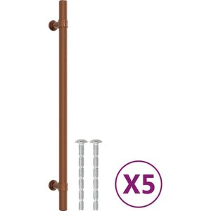 vidaXL Handvatten 5 st 224 mm roestvrij staal bronskleurig