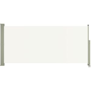 vidaXL - Tuinscherm - uittrekbaar - 140x300 - cm - crème