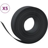vidaXL Tuinranden 5 st 10 m 15 cm polyetheen zwart