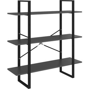 vidaXL Boekenkast 100x30x105 cm bewerkt hout grijs