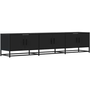 vidaXL - Tv-meubel - 180x35x41 - cm - bewerkt - hout - zwart